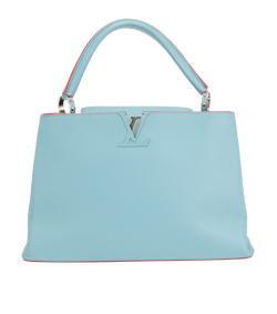 Capucines GM, Leather, Blue, AH1105, 3*